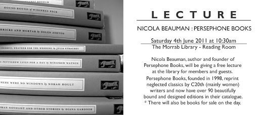 UPCOMING LECTURE – Saturday 4th June