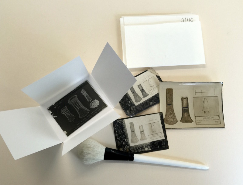 Repackaging glass negatives