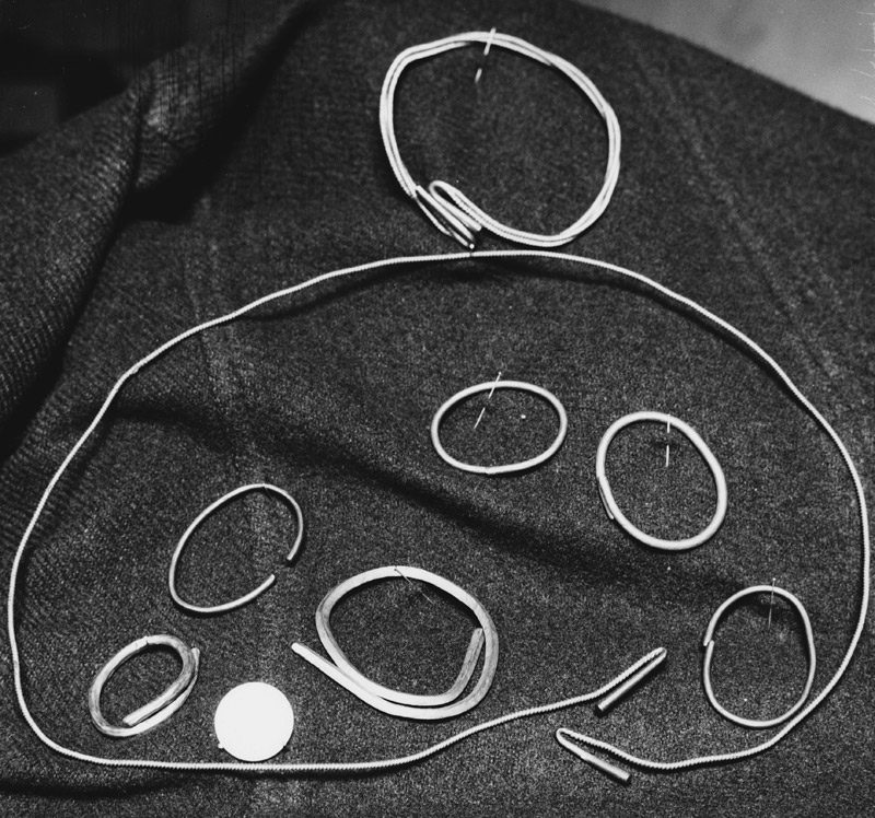 The Towednack Gold Hoard as discovered in December 1931 (O.58).